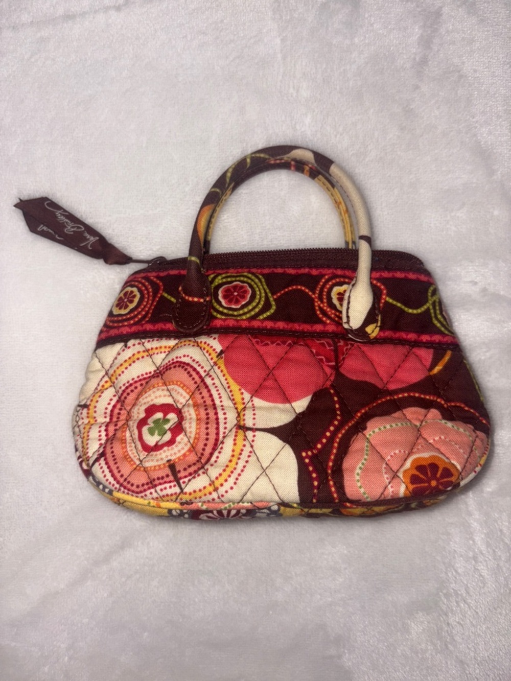 Vera Bradley Mini handbag - Bitty Bag or cosmetic bag in retired Buttercup